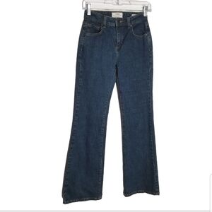 Cotton On Jeans Women's Size 2 Stretch Bootleg Blue Flare 5 Pocket